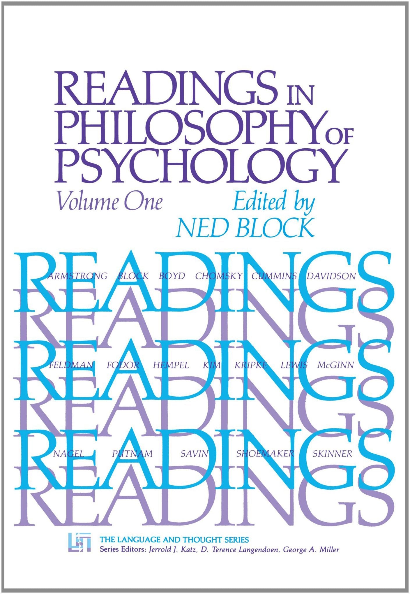 Readings in Philosophy of Psychology, Volume I,Used