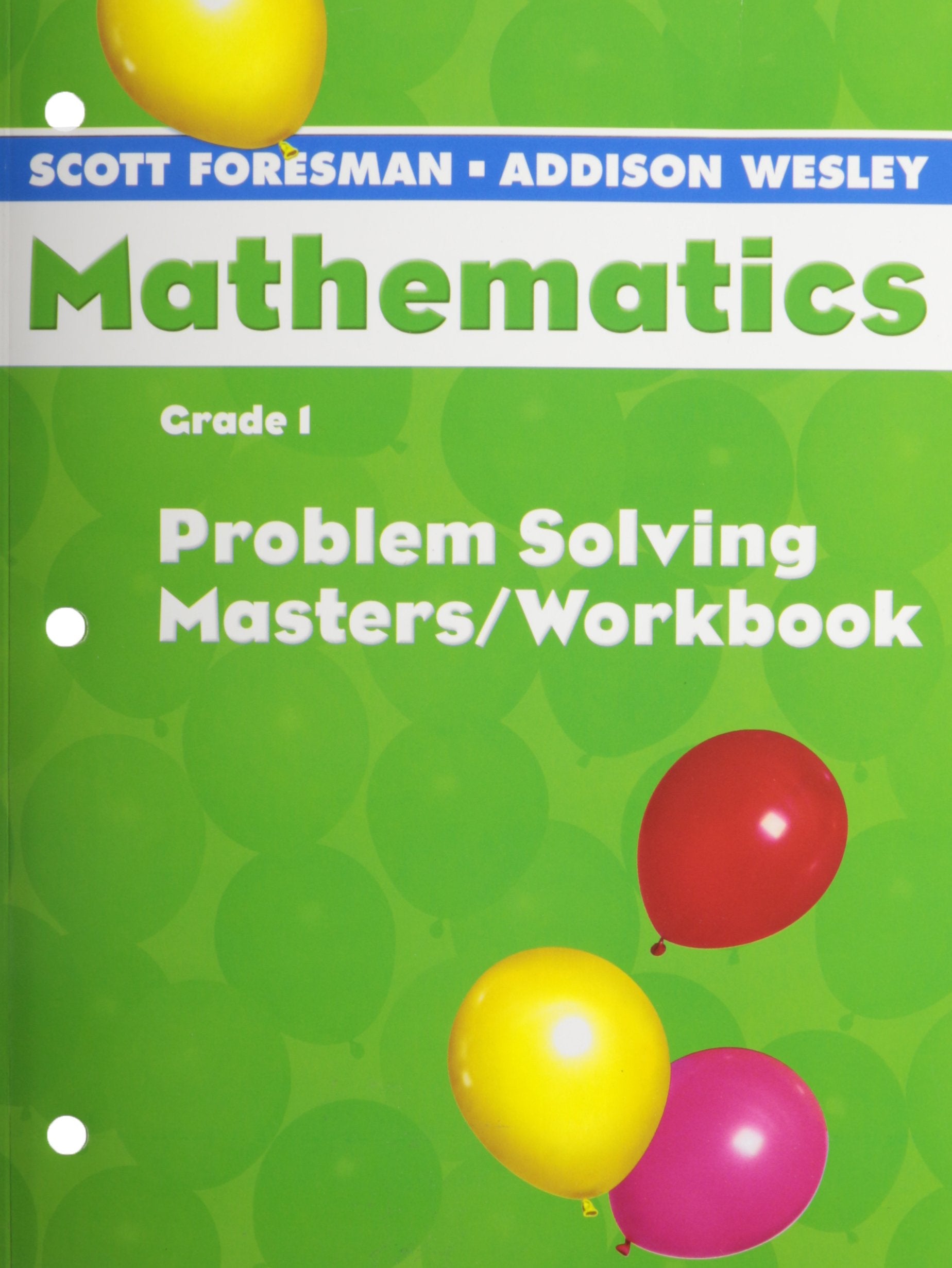 Scott Foresman Math 2004 Problem Solving Masters/Workbook Grade 1,Used
