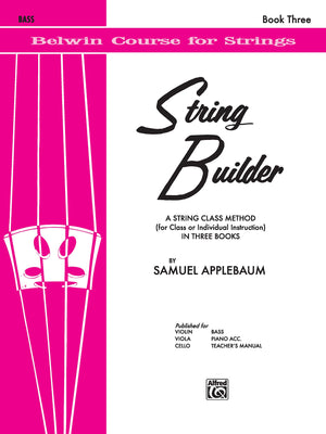 String Builder, Bk 3: A String Class Method (for Class or Individual Instruction)  Bass (Belwin Course for Strings, Bk 3),Used