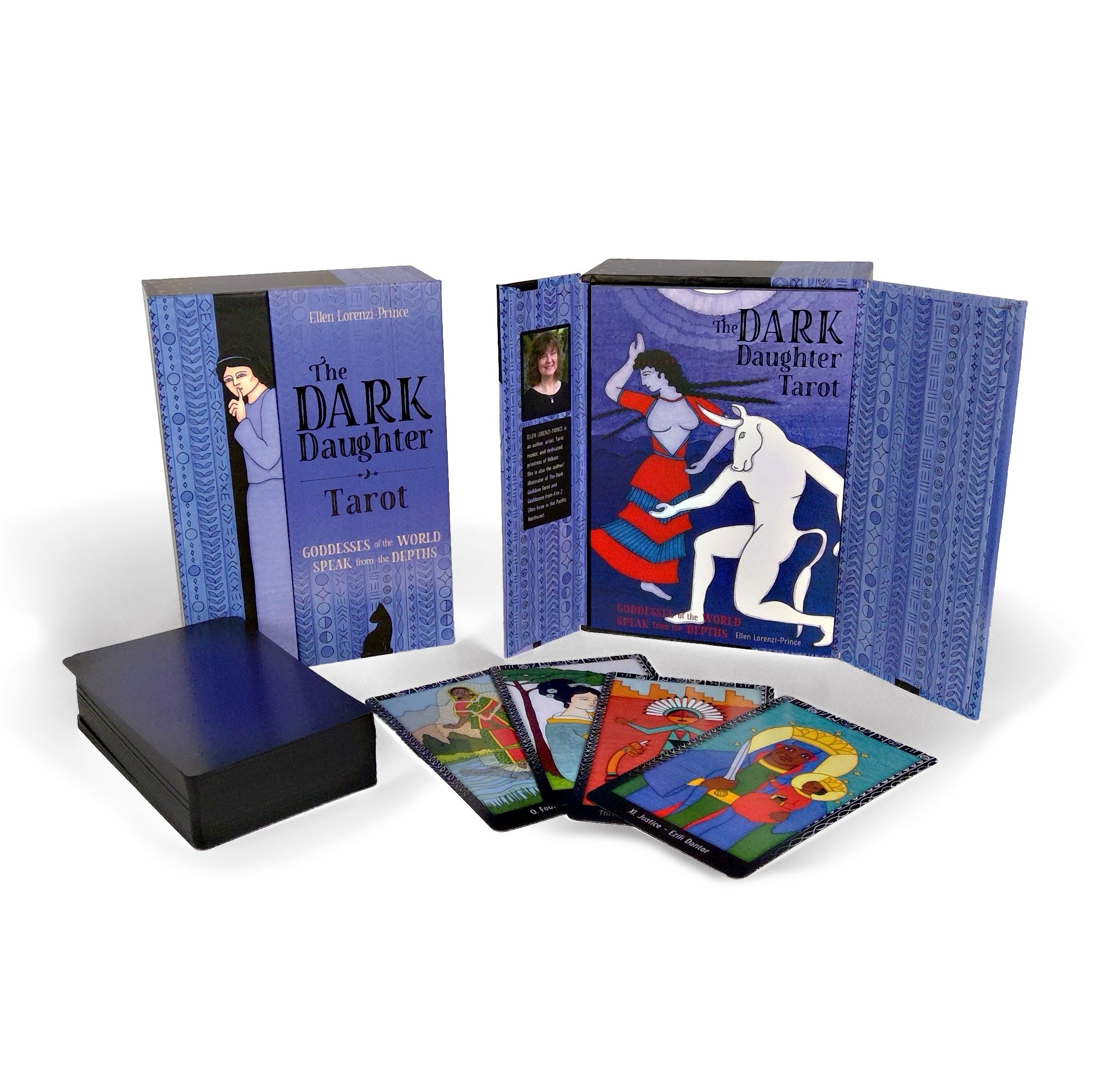 The Dark Daughter Tarot: Goddesses Of The World Speak From The Depths (Tarot Kit Box Set With 78 Cards And Guide Book)