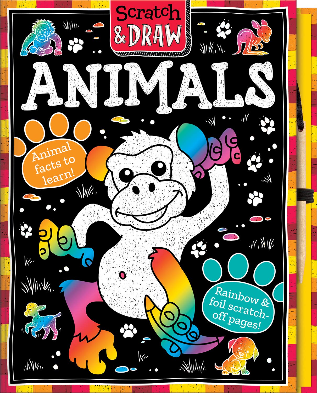 Scratch & Draw Animals  Scratch Art Activity Book (Scratch and Draw),Used