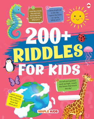 Activity Book For Kids - 200+ Riddles - Brain Teasers For Kids - Puzzle Books For Brain Development - Rhyme Riddles For Kids - Activities For Children To Learn And Play - Age 4+