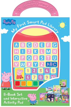 Peppa Pig  My First Smart Pad Library  Interactive Activity Pad and 8Book Set  PI Kids,New