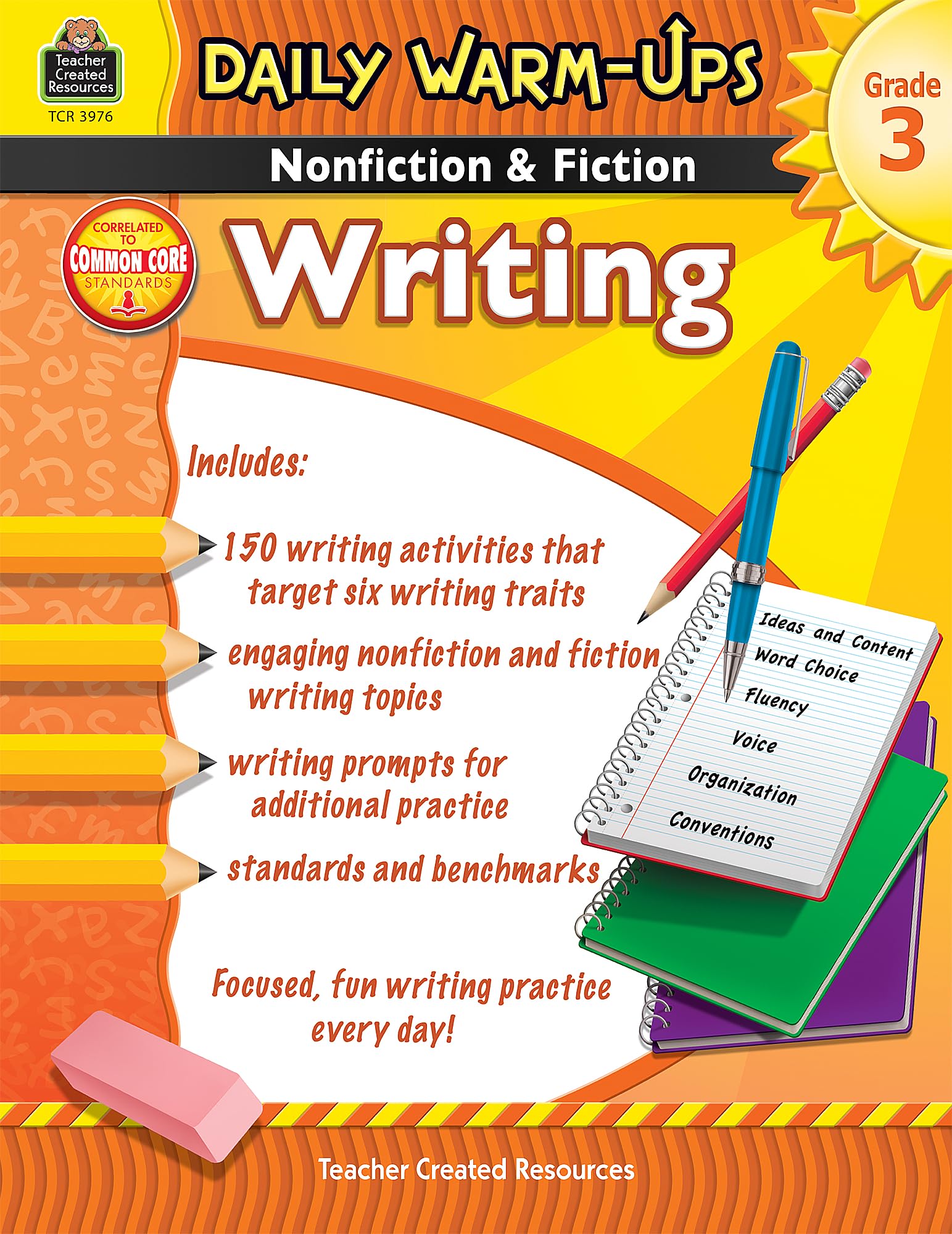 Daily Warmups: Nonfiction & Fiction Writing Grd 3: Nonfiction & Fiction Writing Grd 3,Used
