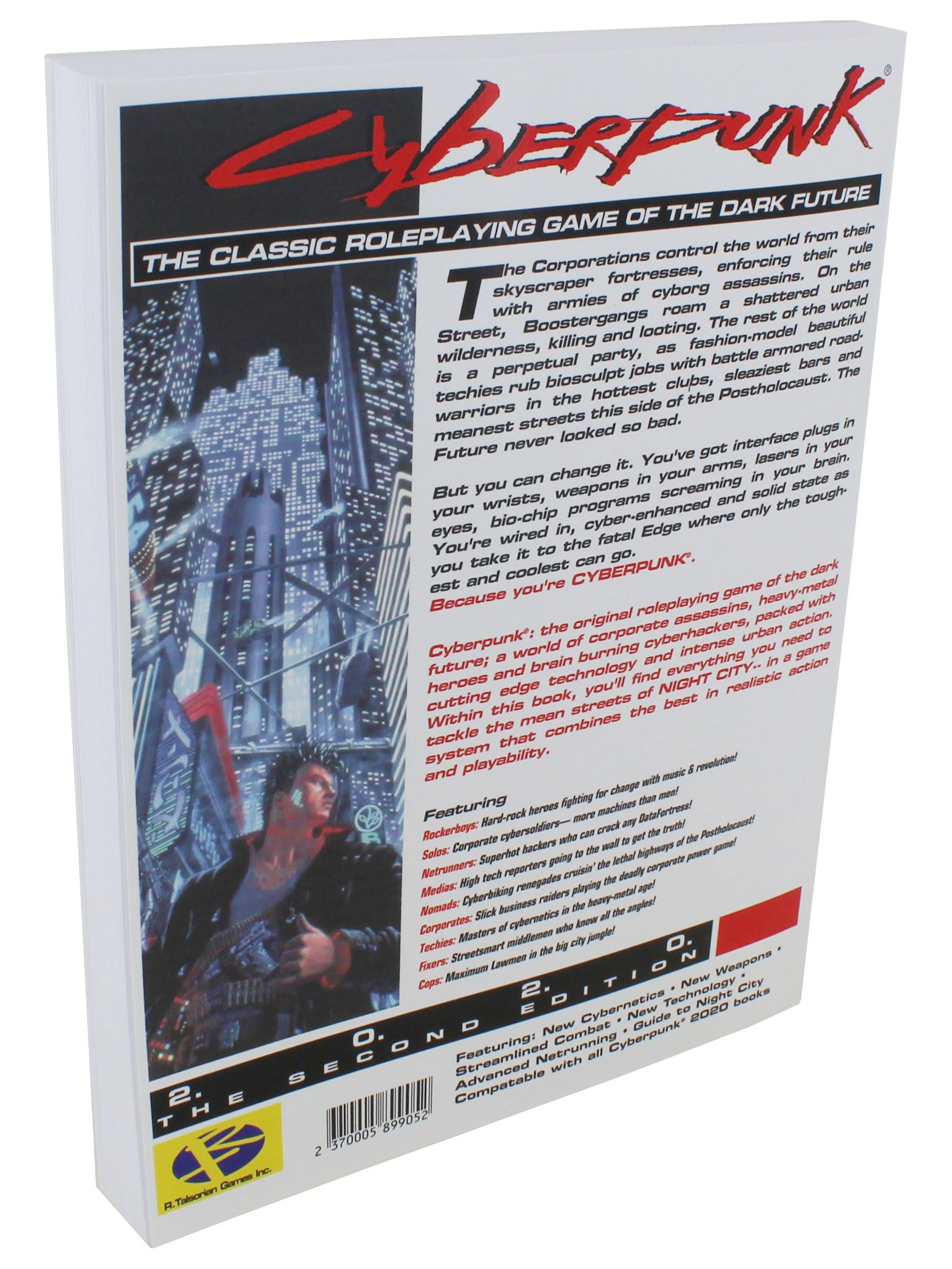 R. Talsorian Games Cyberpunk 2020 RPG - Roleplaying Game of the Dark Future