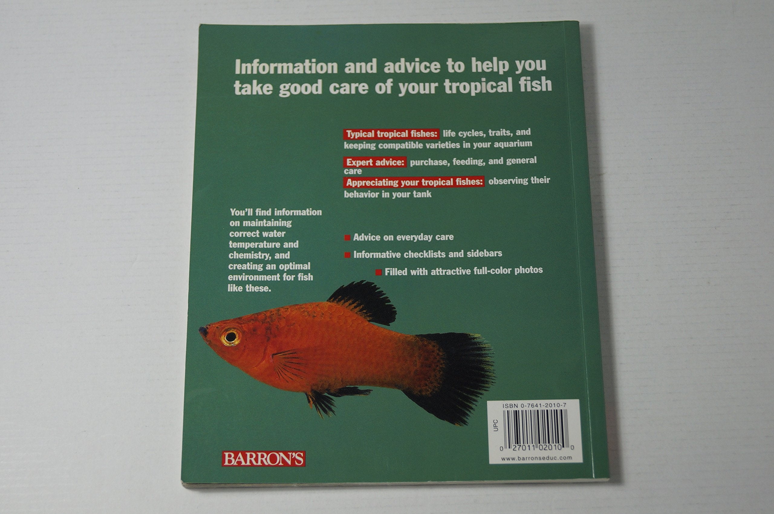 Tropical Fish: Setting Up and Taking Care of Aquariums Made Easy : Expert Advice for New Aquarists (Complete Pet Owner's Manual),Used