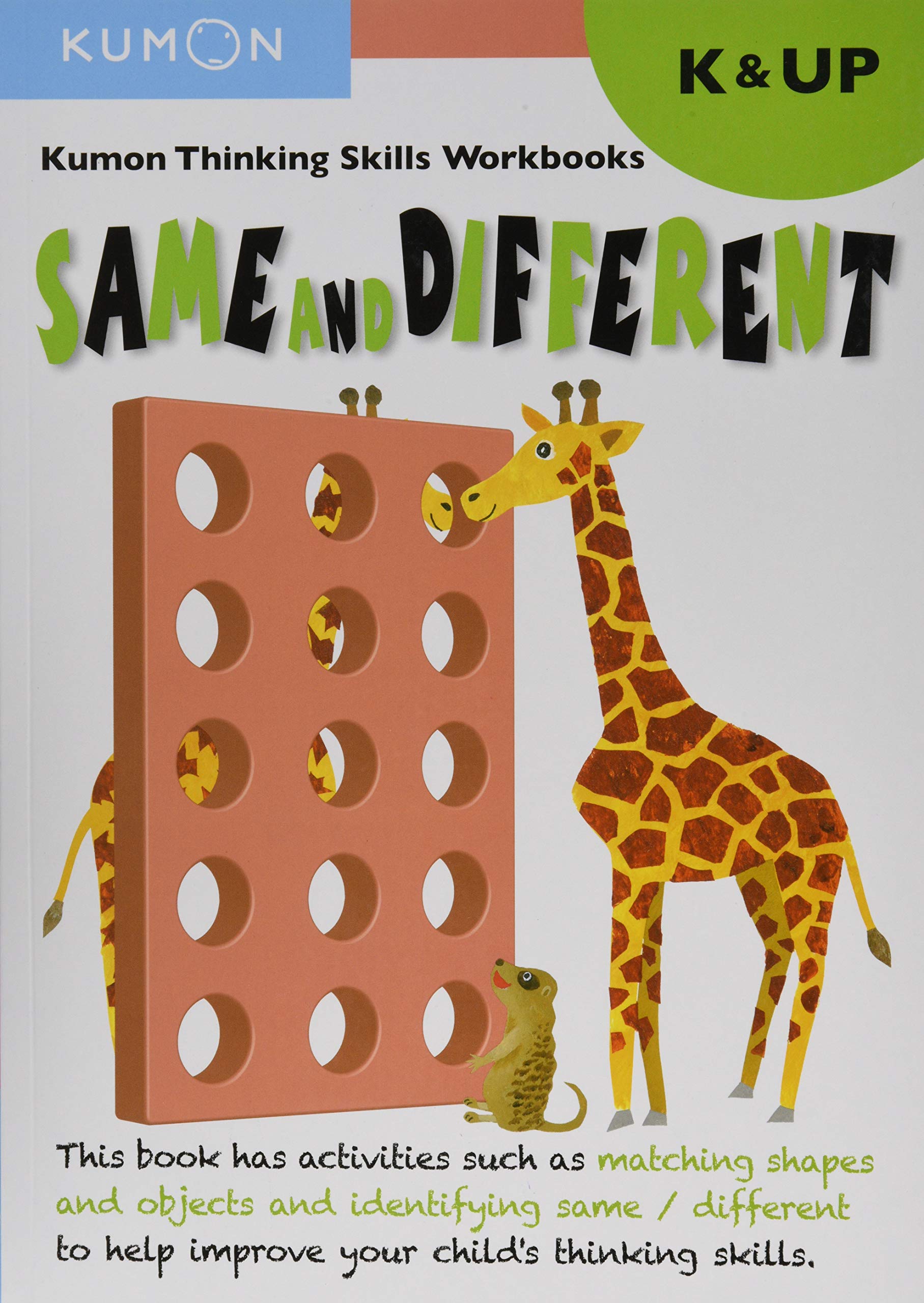 Kumon K & Up Same and Different (Kumon Thinking Skills Workbooks),Used