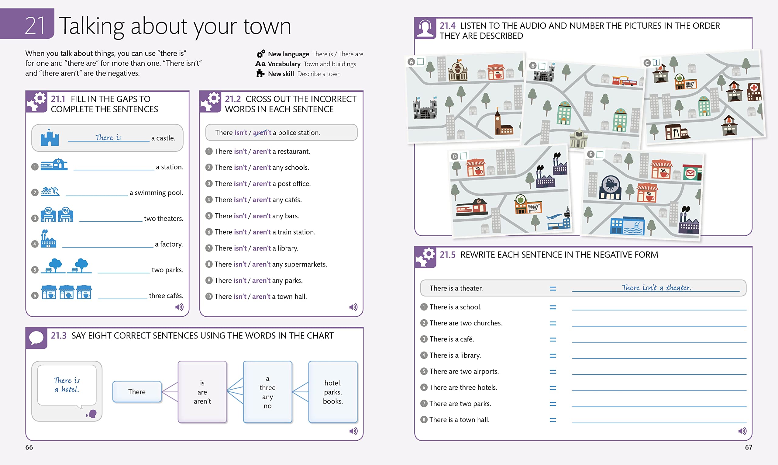 English for Everyone: Level 1 Practice Book  Beginner English: ESL Workbook, Interactive English Learning for Adults,Used