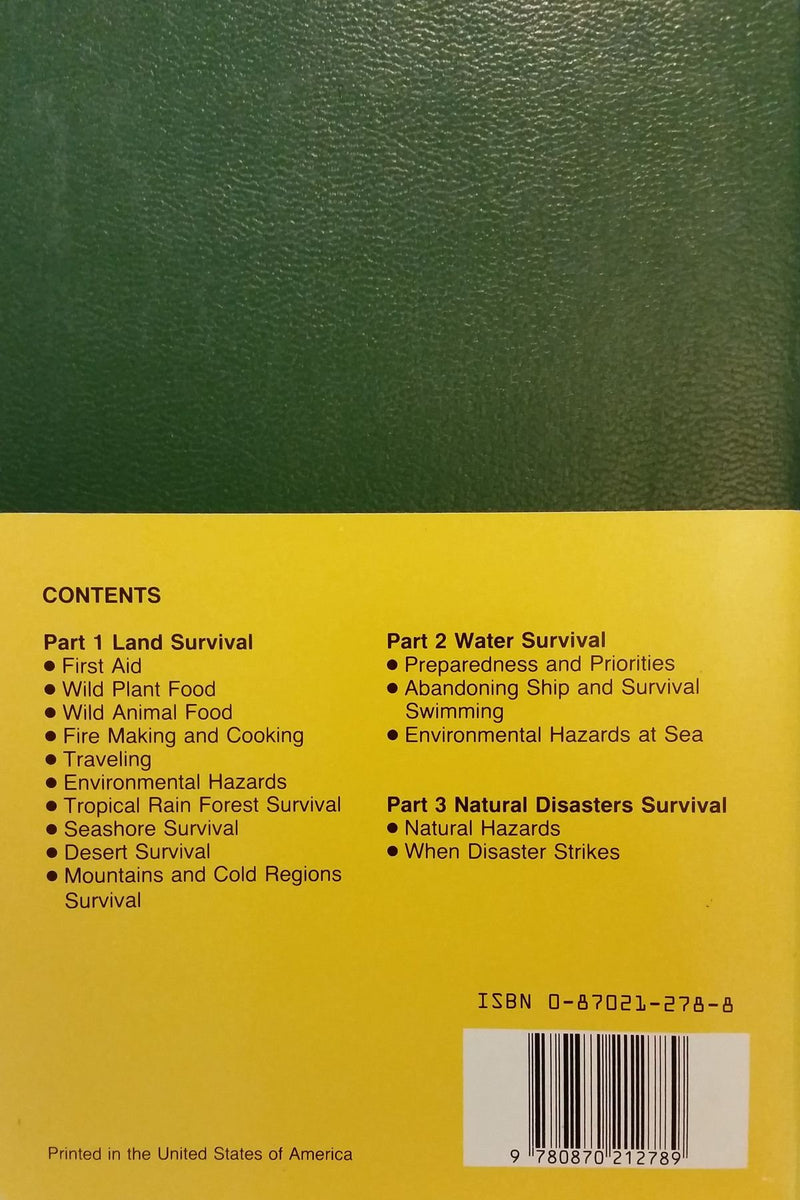 How to Survive on Land and Sea,Used