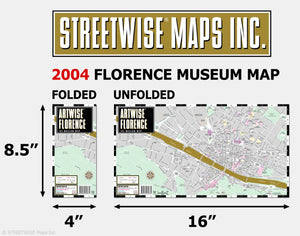 Artwise Florence Museum Map  Laminated Museum Map of Florence, Italy,Used