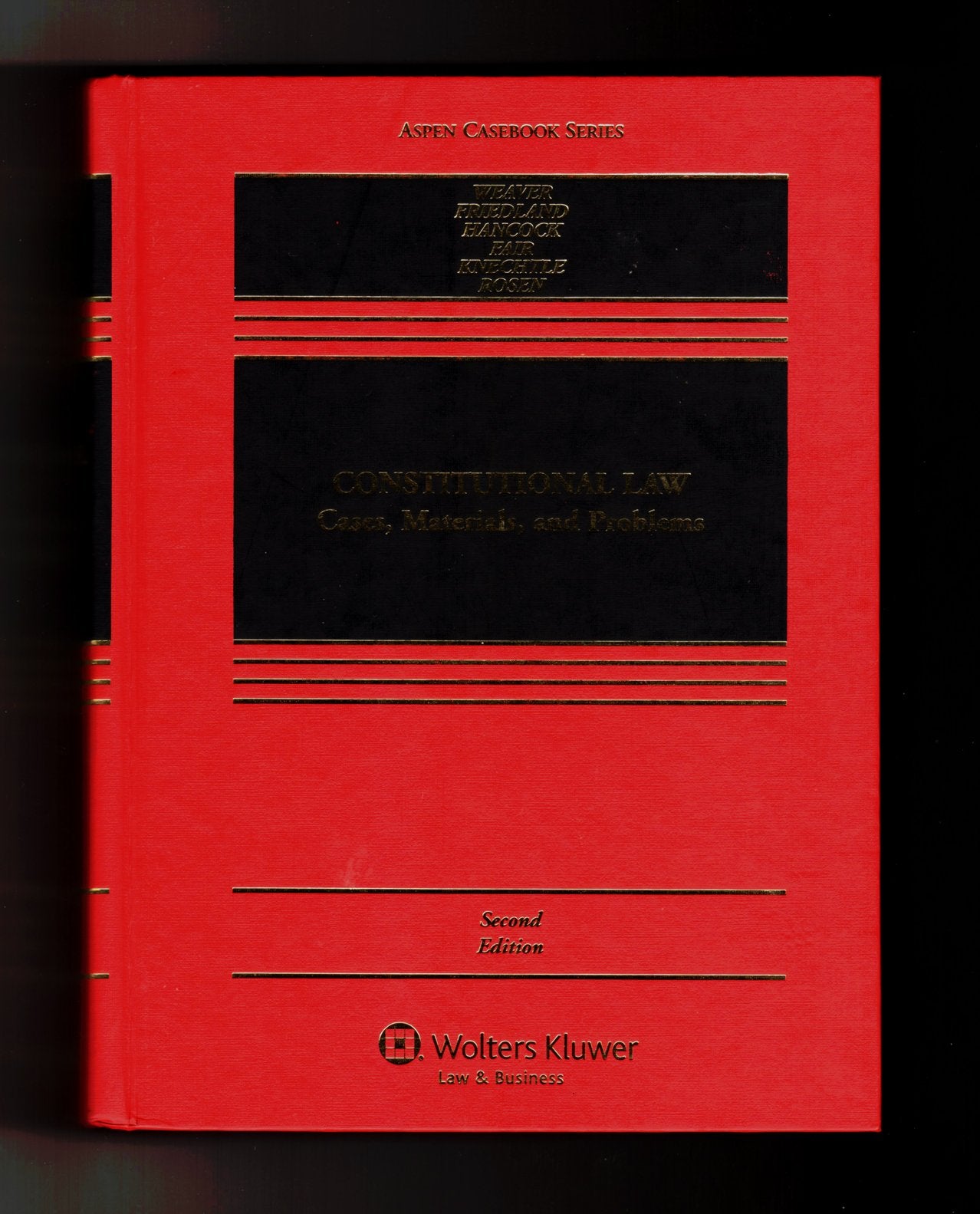 Constitutional Law: Cases, Materials & Problems, 2nd Edition (Aspen Casebook),Used