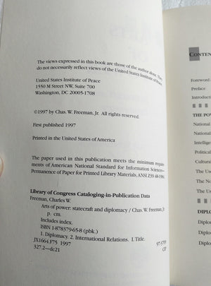 Arts Of Power: Statecraft And Diplomacy