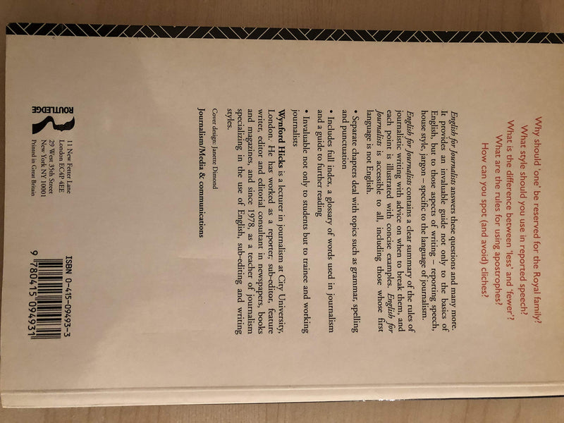 English for Journalists,Used