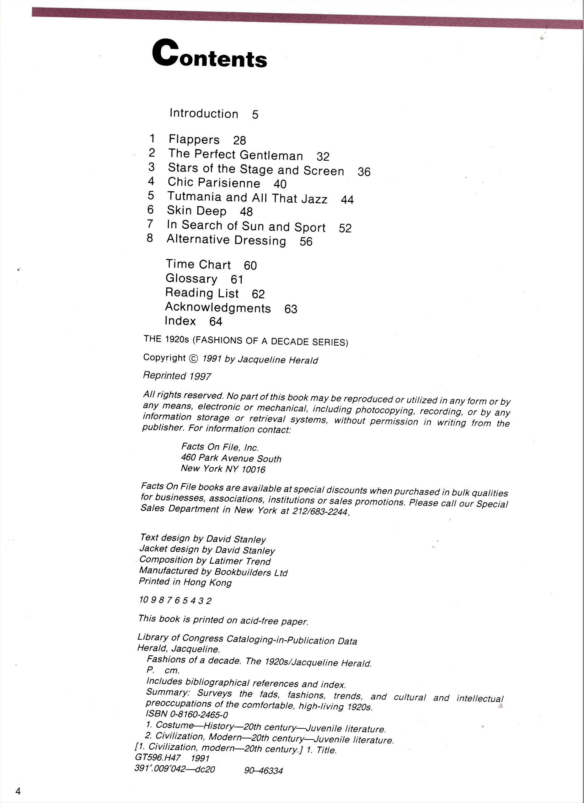 Fashions of a Decade : The 1920s,Used