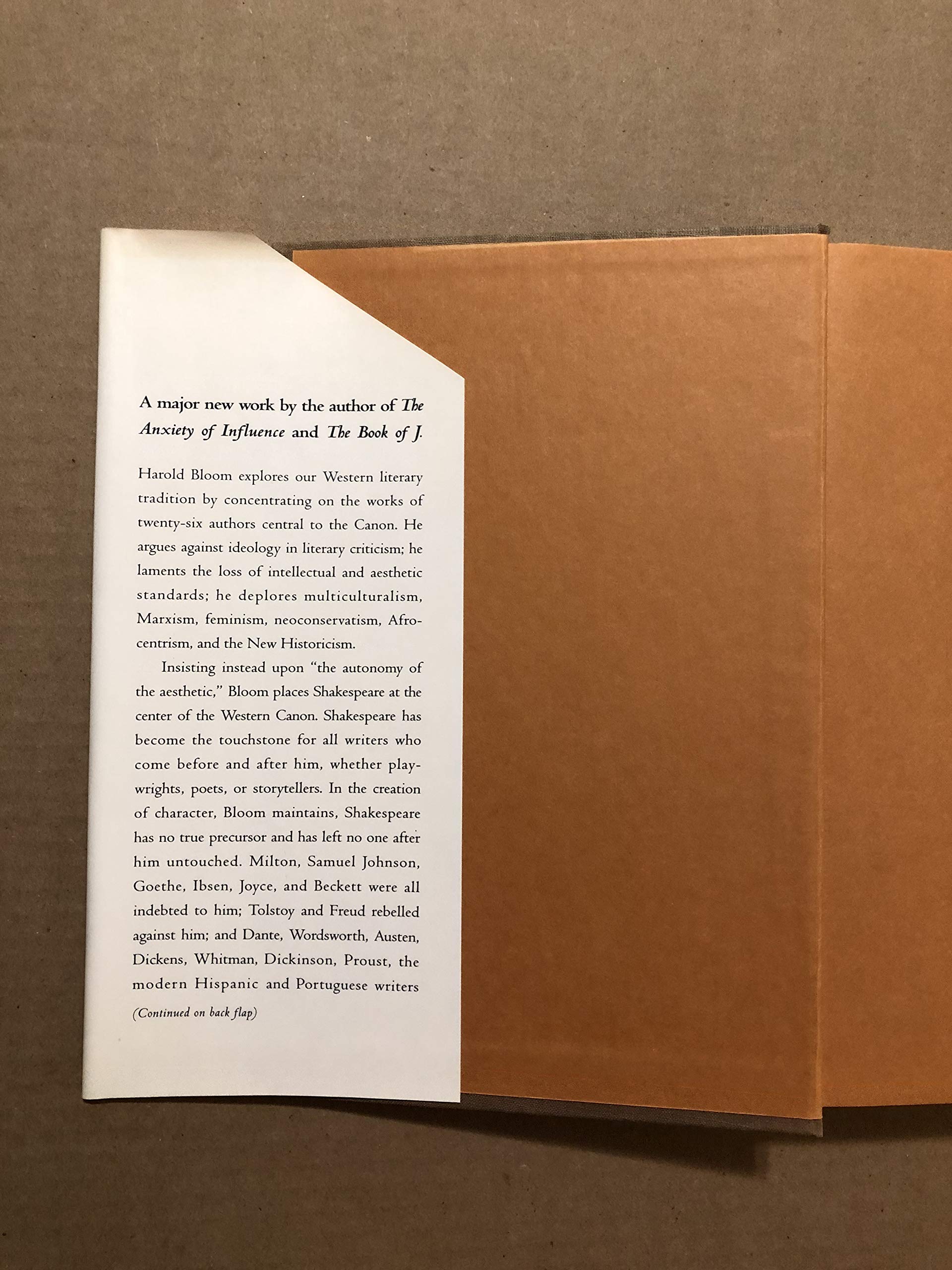 The Western Canon: The Books and School of the Ages,Used