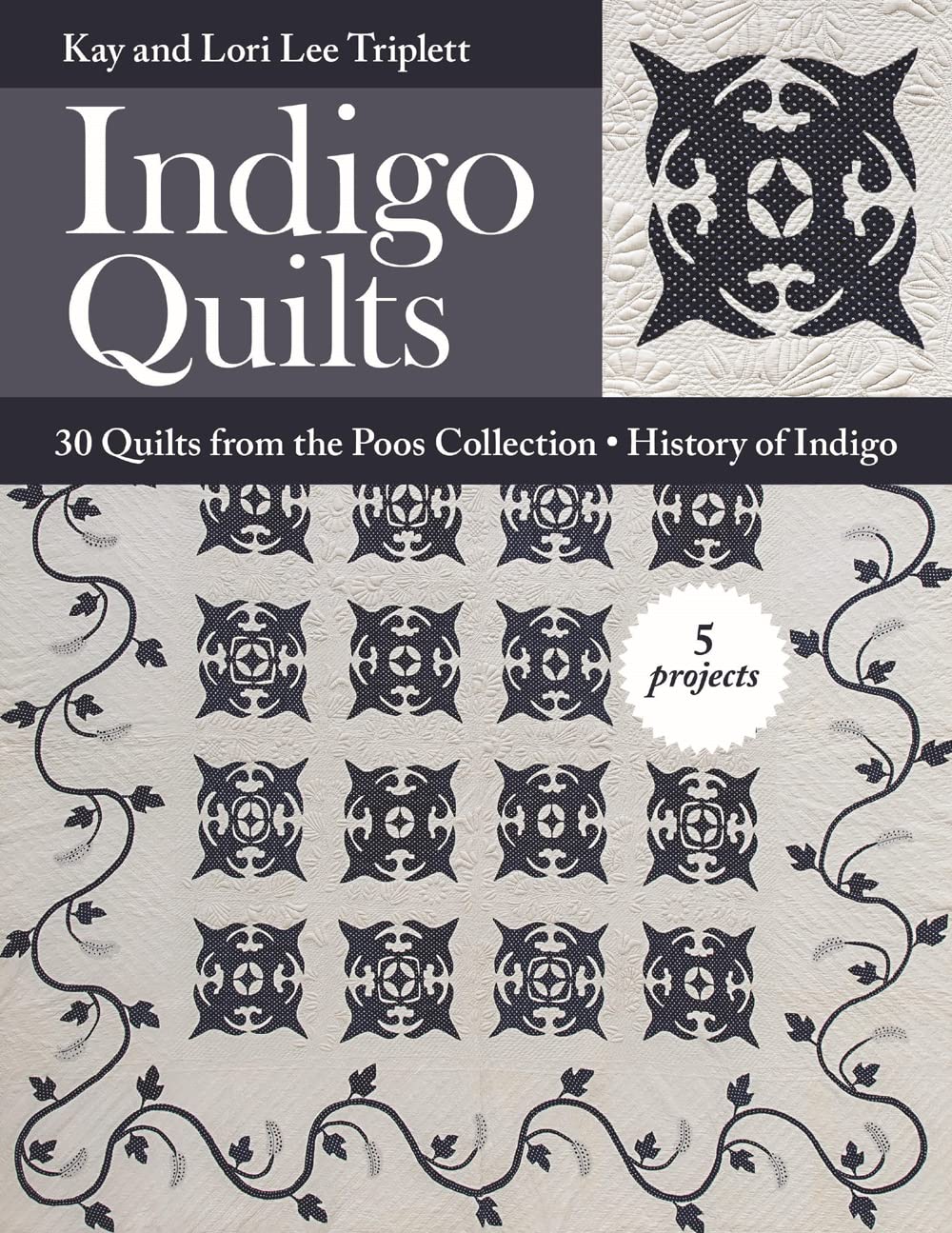 Indigo Quilts: 30 Quilts from the Poos Collection  History of Indigo  5 Projects,Used