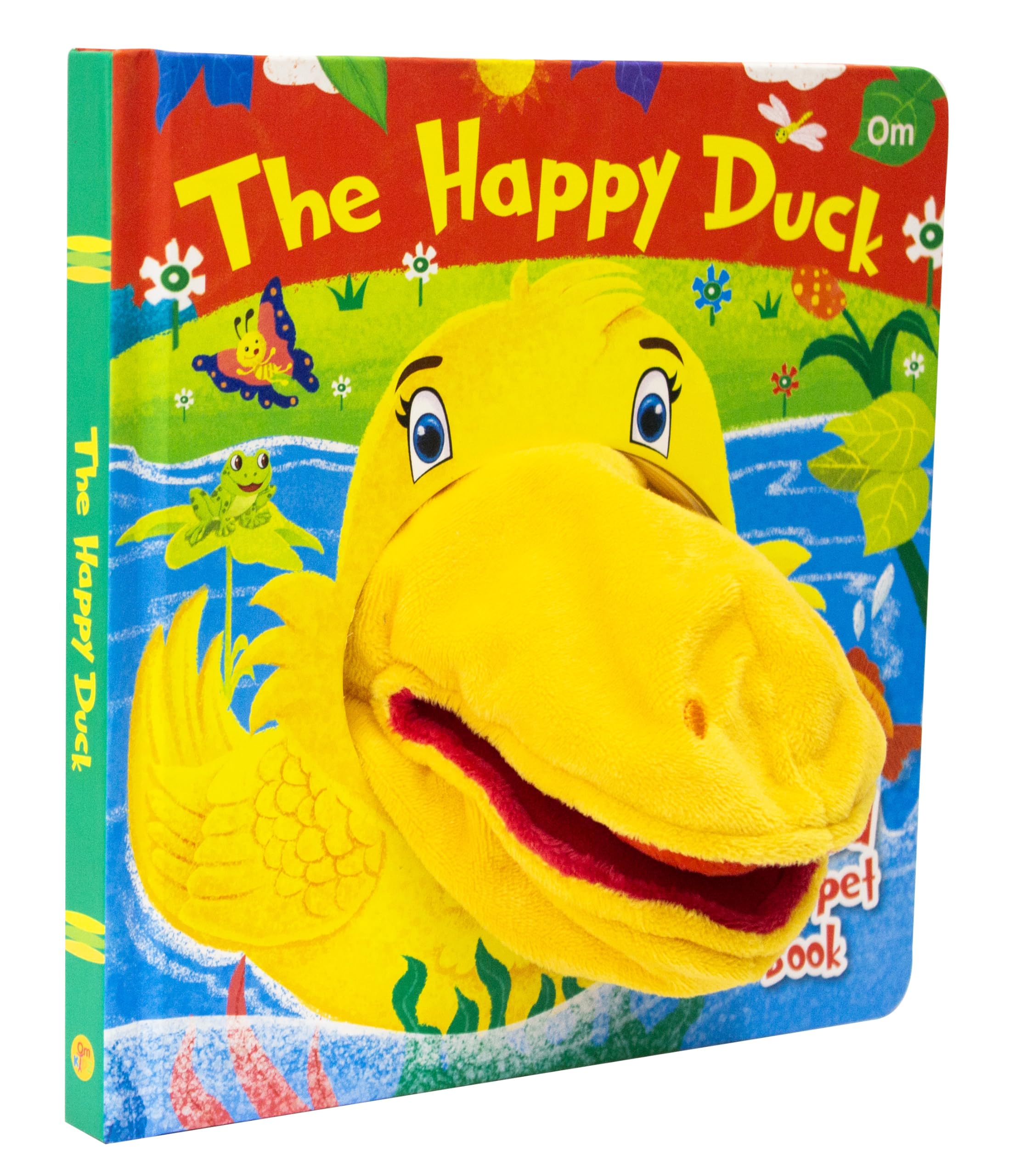 The Happy Duck Hand Puppet Book For Children: Animal Hand Puppet Board Book For Babies | Fun Interactive Duck Toy Book | Touch And Play Story | Animal-Themed Picture Book For Kids; 1+ Ages