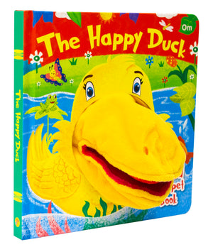 The Happy Duck Hand Puppet Book For Children: Animal Hand Puppet Board Book For Babies | Fun Interactive Duck Toy Book | Touch And Play Story | Animal-Themed Picture Book For Kids; 1+ Ages