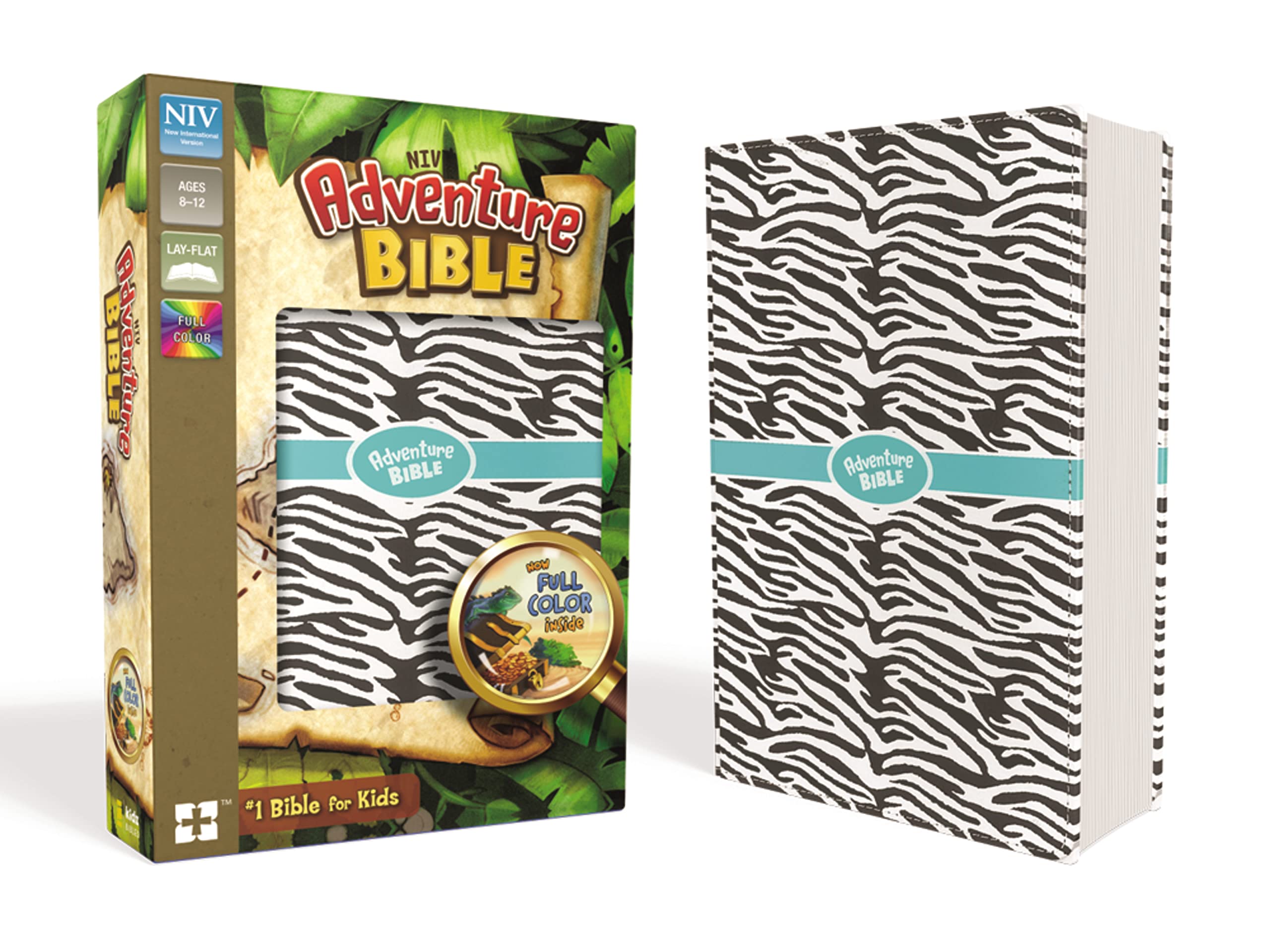 Niv, Adventure Bible, Leathersoft, Zebra Print, Full Color Interior