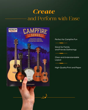 Campfire Songs  Strum Together  Country Guitar Book with 70 Great Songs  Acoustic Guitar Book for Standard Ukulele, Baritone ,Used