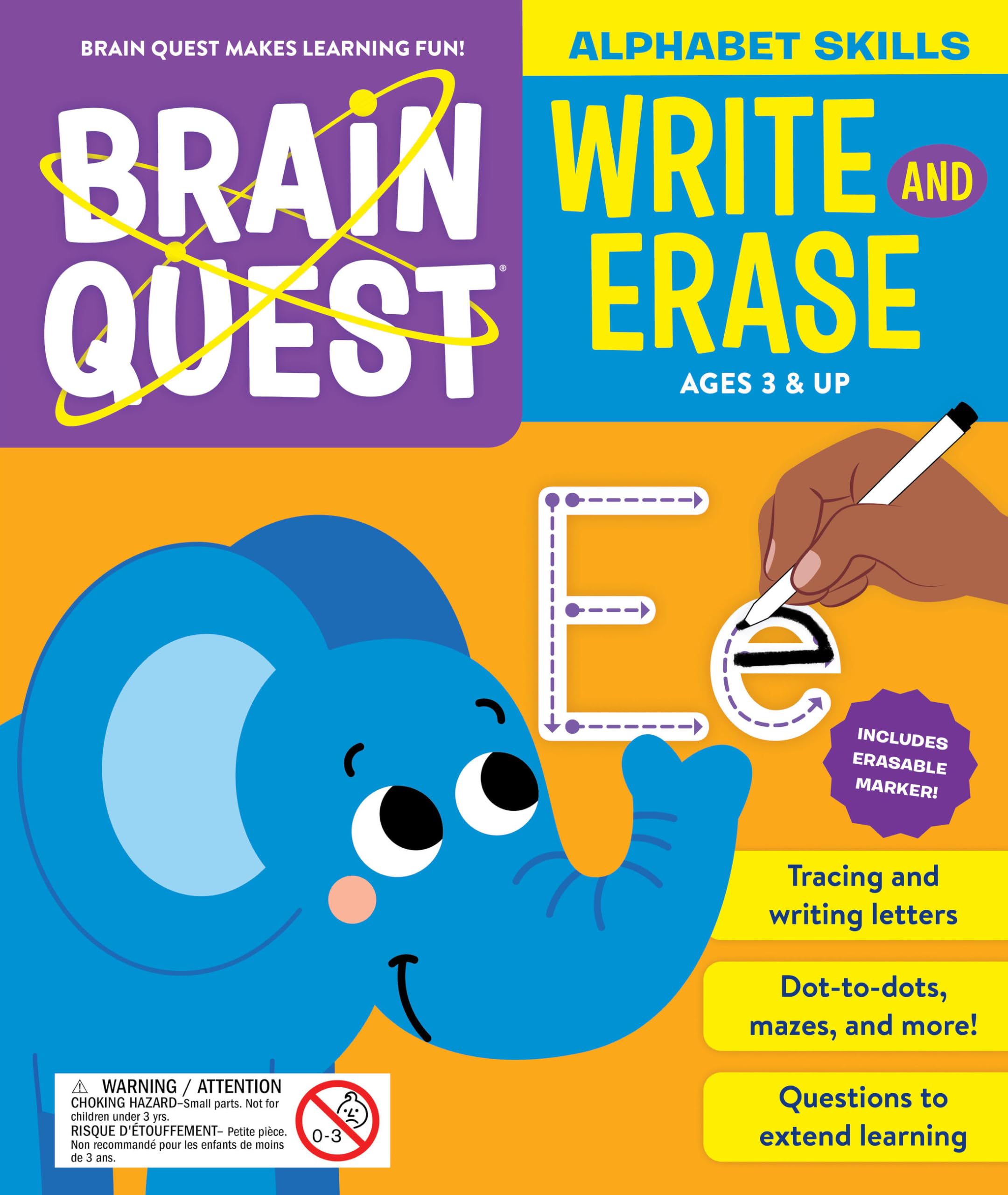 Brain Quest Write And Erase: Alphabet Skills (Brain Quest Workbooks)