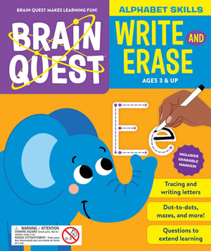 Brain Quest Write And Erase: Alphabet Skills (Brain Quest Workbooks)