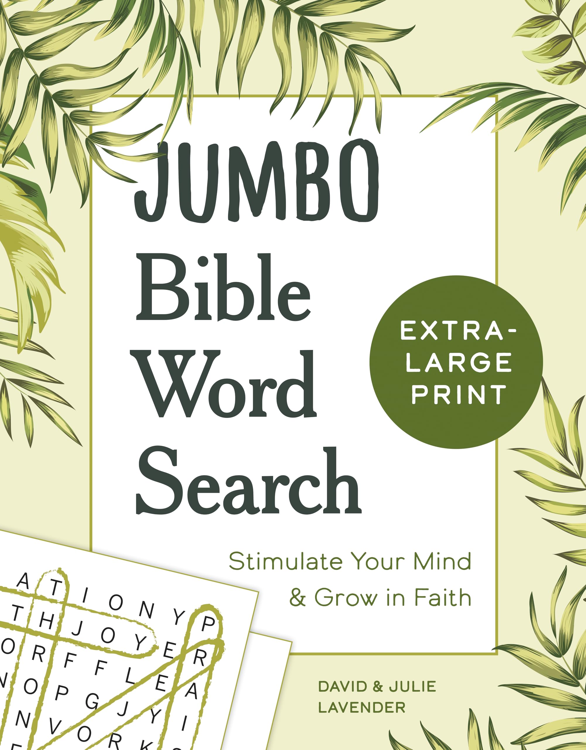 Jumbo Bible Word Search: Stimulate Your Mind And Grow In Faith (Christian Easter Gifts)