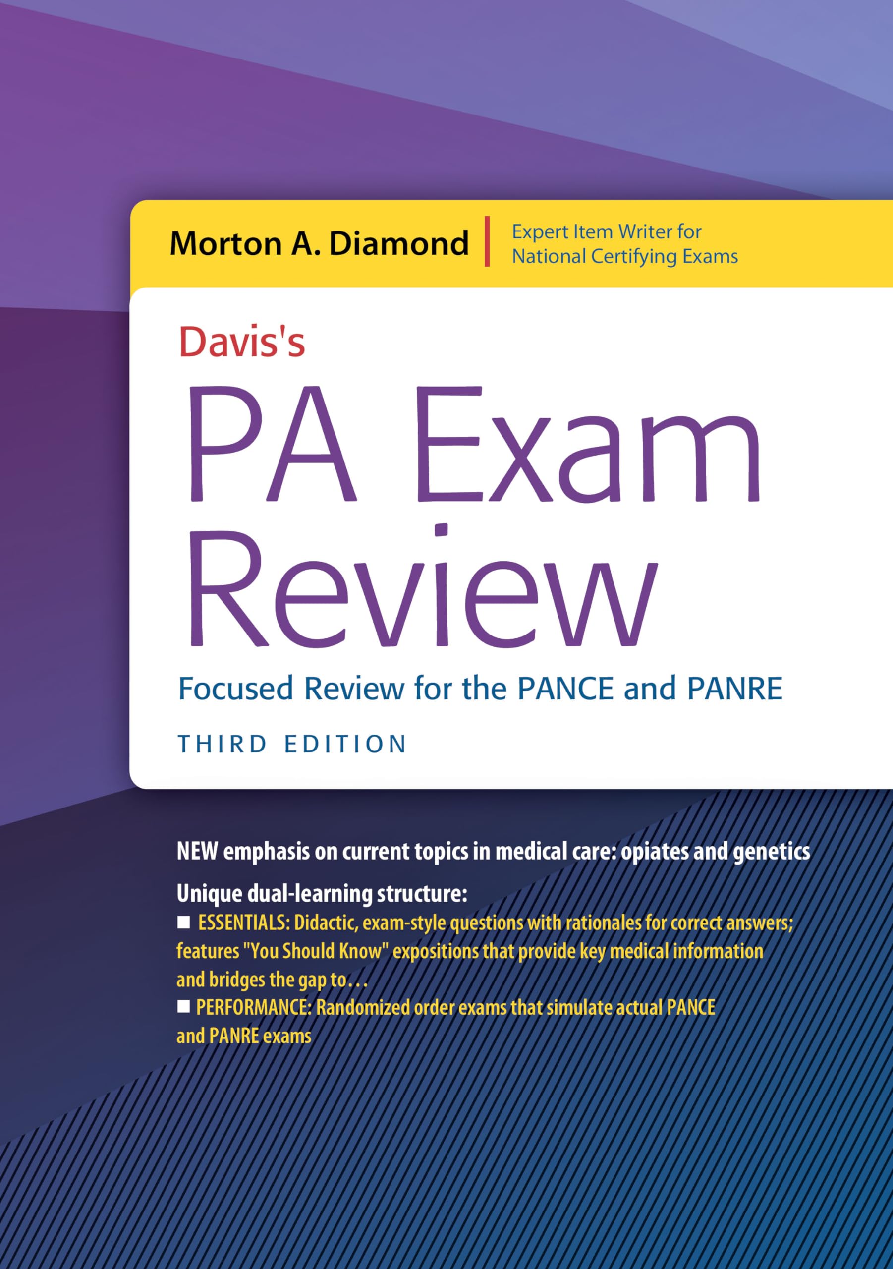 Davis'S Pa Exam Review: Focused Review For The Pance And Panre: Focused Review For The Pance And Panre,Used