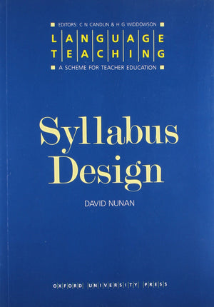 Language Teaching. A Scheme For Teacher'S Education. Syllabus Design (Language Teaching, A Scheme For Teacher Education),New