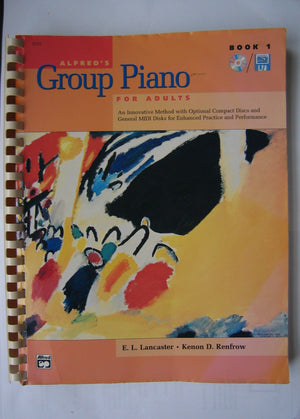 Alfreds Group Piano For Adults: Book 1 (First Edition)-used