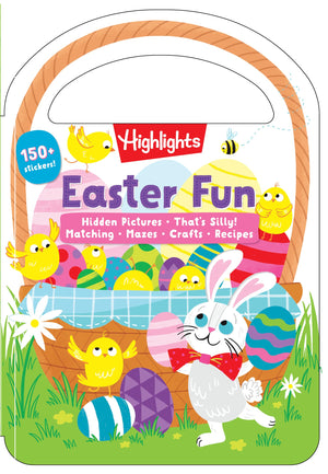 Easter Fun: Easter Fun (Carry and Play Activity Books) Easter Activity Book for Kids Ages 3 6 Featuring Matching Games, KidFri,Used
