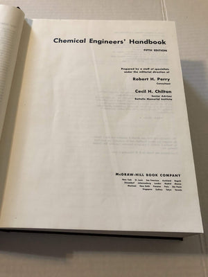 Chemical Engineers' Handbook (Mcgrawhill Chemical Engineering Series),Used