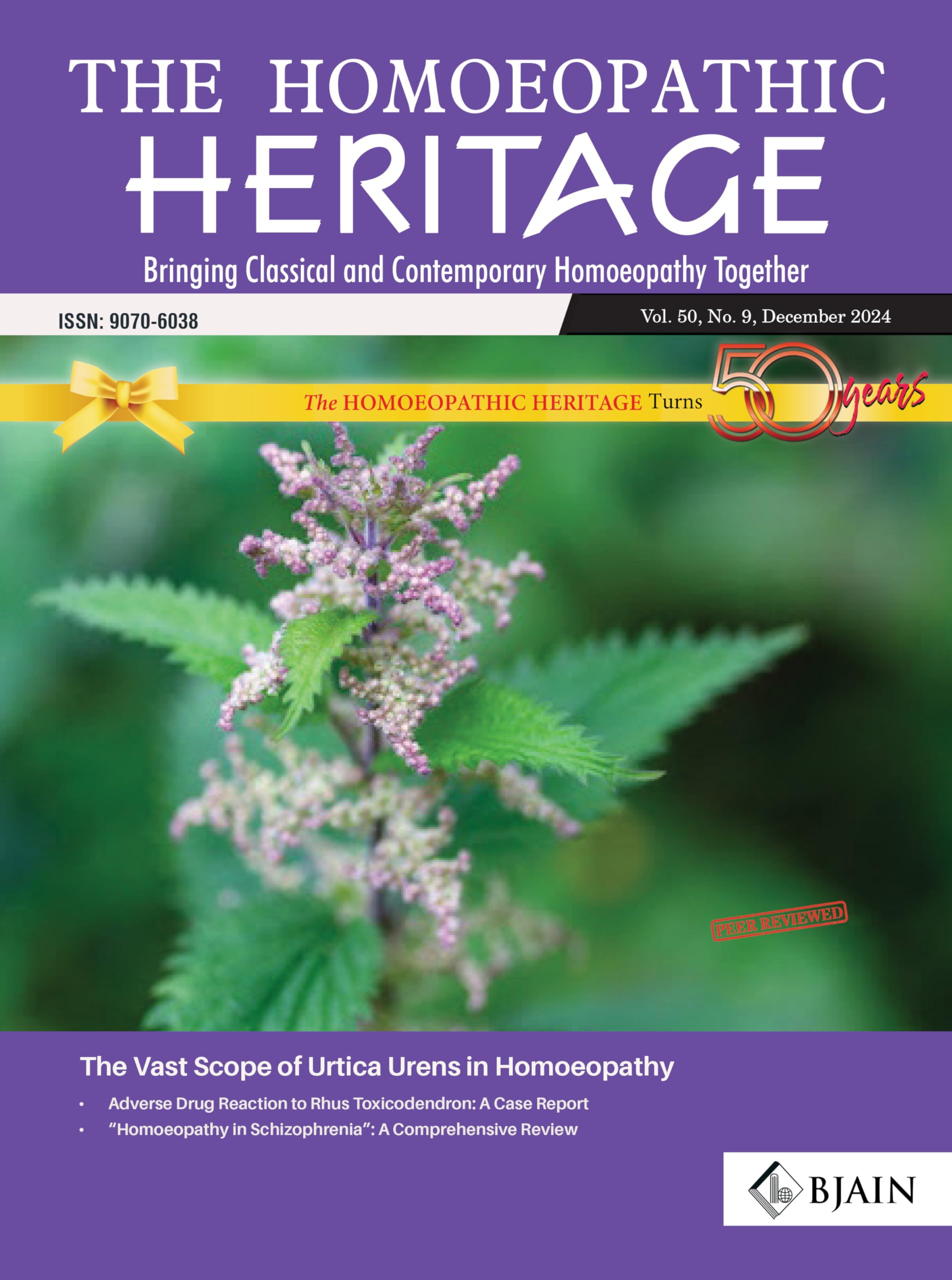 The Homoeopathic Heritage - Bringing Classical And Contemporary Homoeopathy Together (December 2024)