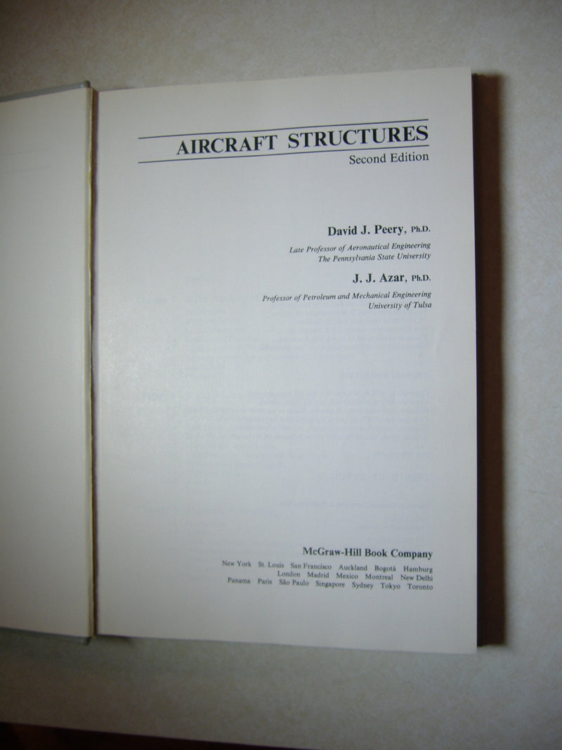 Aircraft Structures, 2nd Edition,Used
