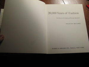 20,000 Years of Fashion: The History of Costume and Personal Adornment,Used