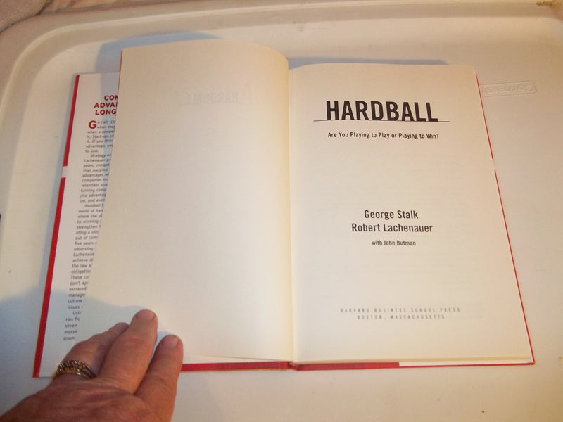 Hardball: Are You Playing to Play or Playing to Win,Used