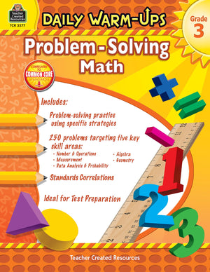 Daily Warm Ups: Word Problems  Book  Grade 3,Used
