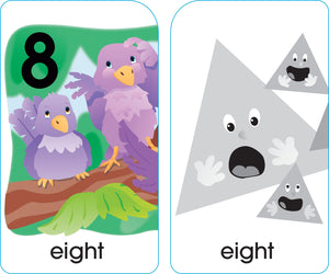 School Zone  Numbers, Colors & Shapes Puzzle Cards  Ages 4+, Numbers, Words, Vocabulary, Animal Names, Counting, And More,New