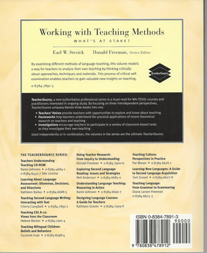 Working with Teaching Methods: What's at Stake?,Used