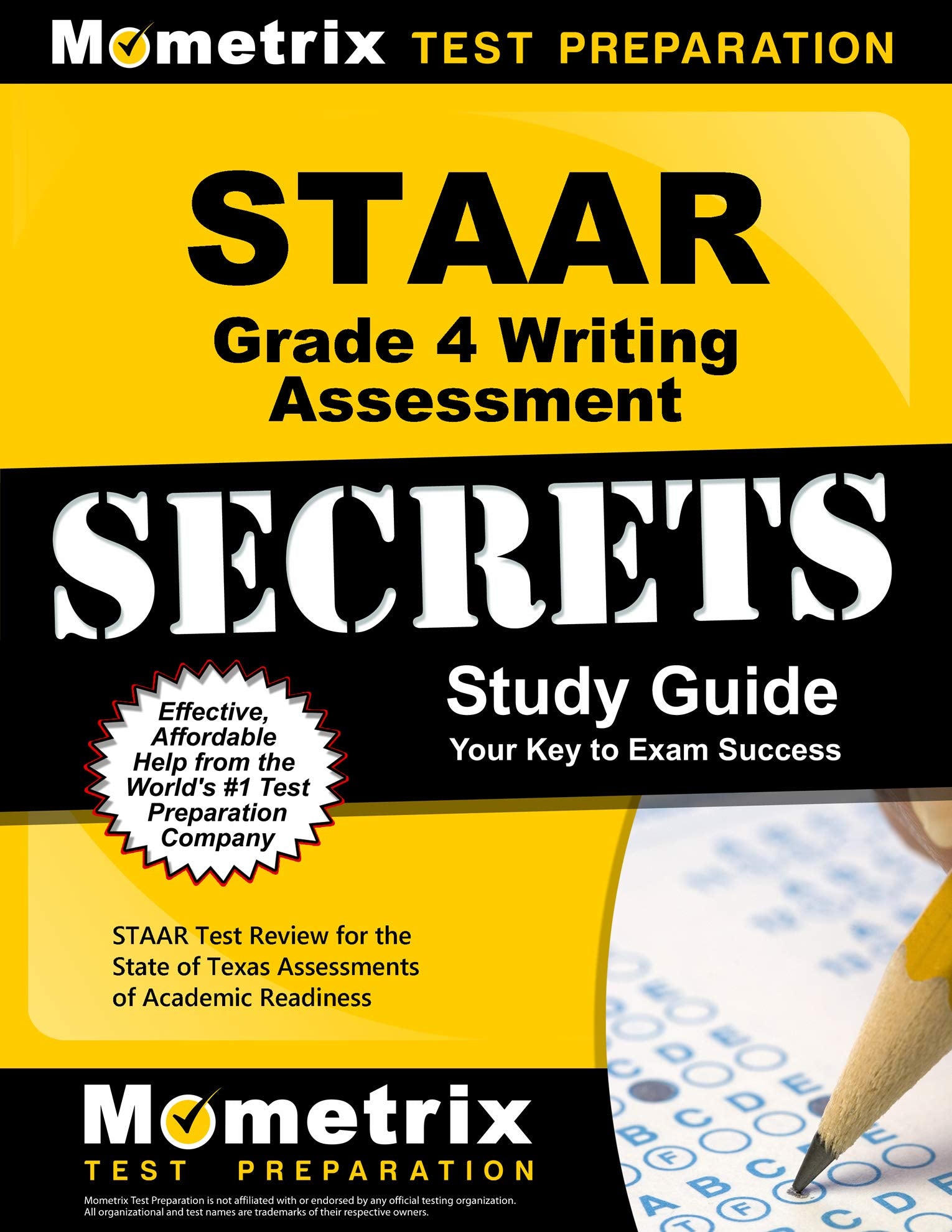 STAAR Grade 4 Writing Assessment Secrets Study Guide: STAAR Test Review for the State of Texas Assessments of Academic Readiness,Used