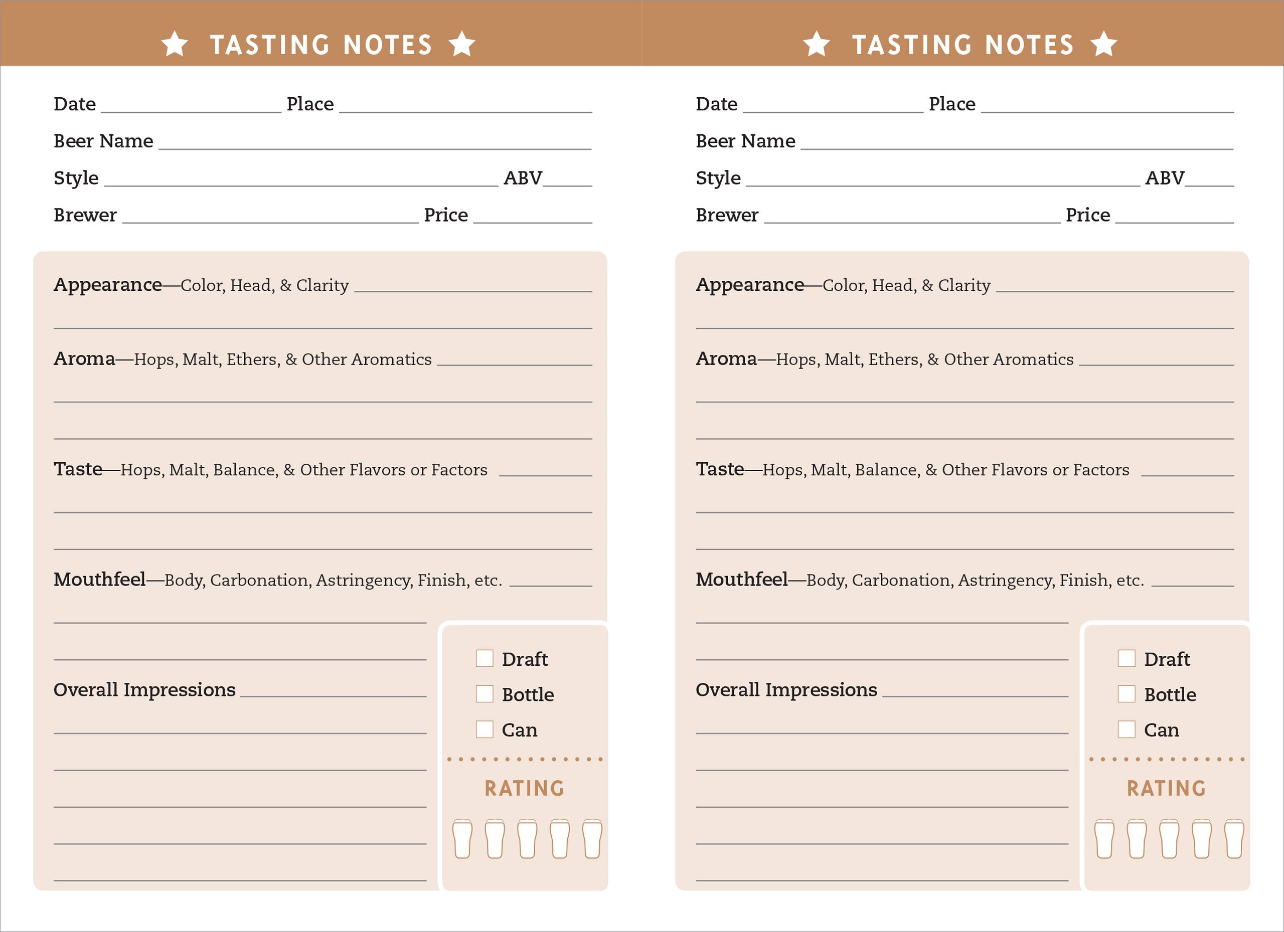 The Beer Review Logbook (Rate and Record Your Favorite Brews),Used