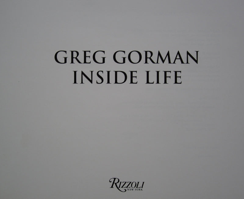 Greg Gorman Inside Life,Used