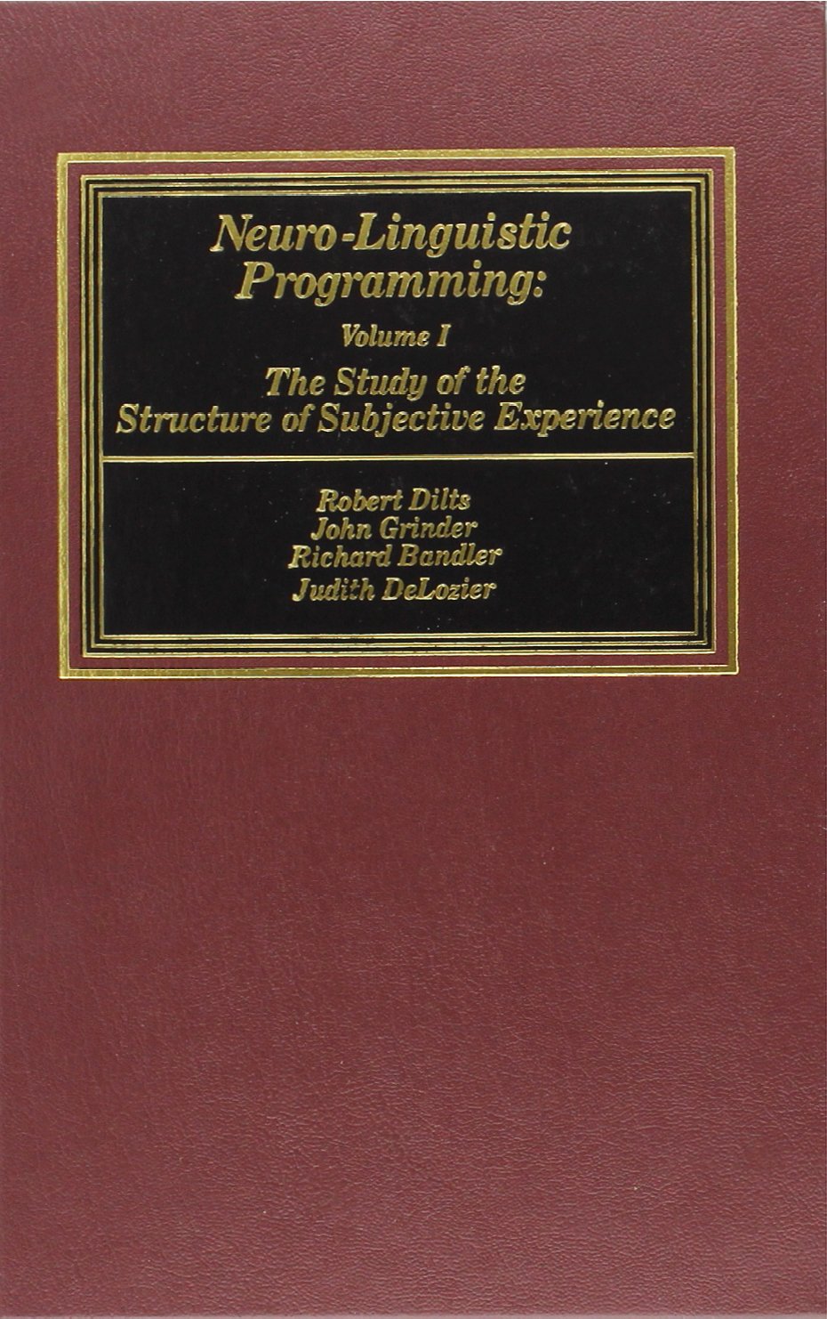 Neurolinguistic Programming: Volume I (The Study Of The Structure Of Subjective Experience),Used