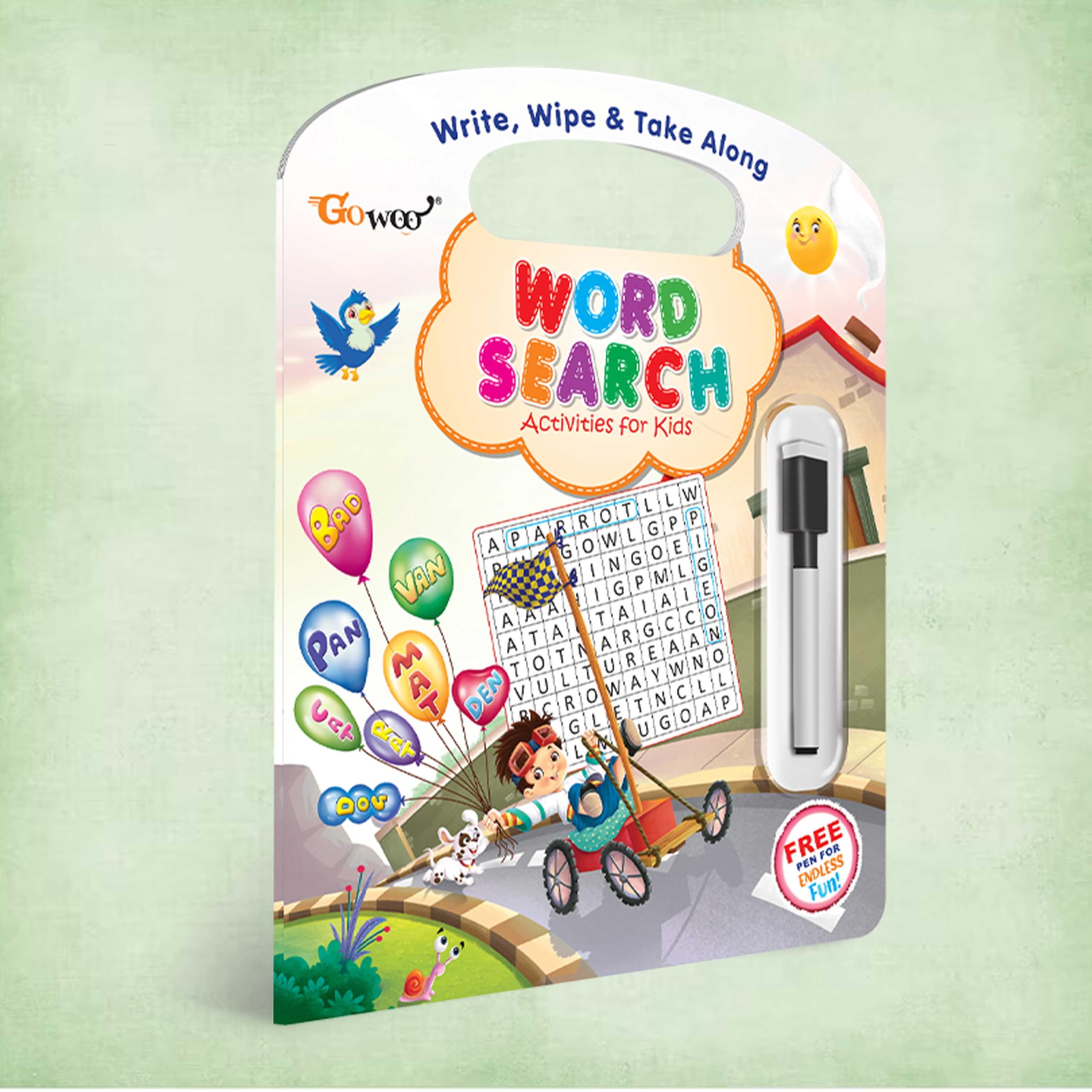 Write, Wipe & Take Along Word Search With Pen | Discover Words: Write, Wipe & Find