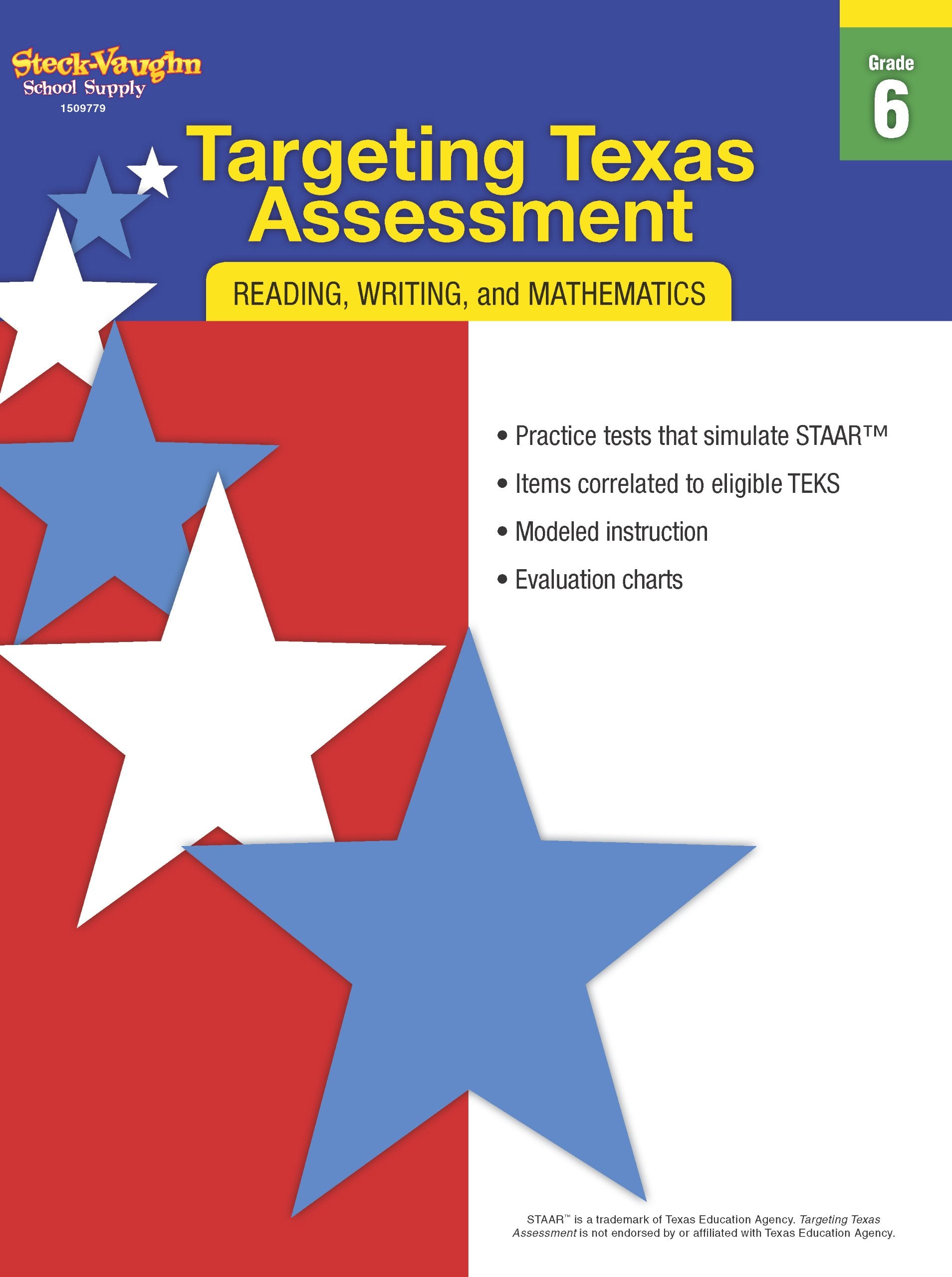 Targeting Texas Assessment: Reproducible Grade 6,Used
