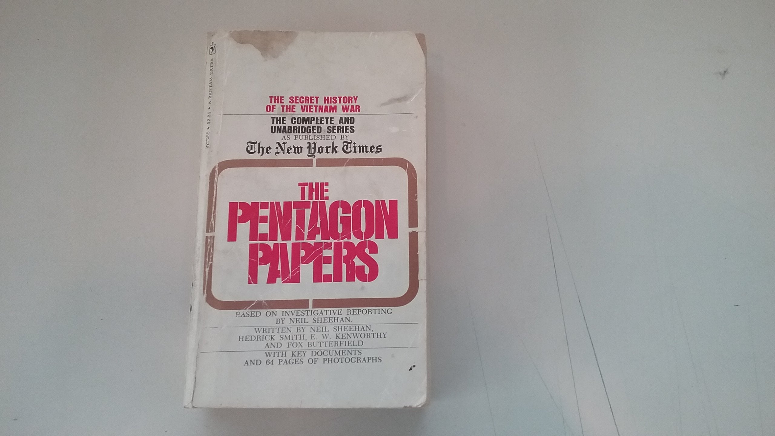 The Pentagon Papers: as published by the New York times,,Used