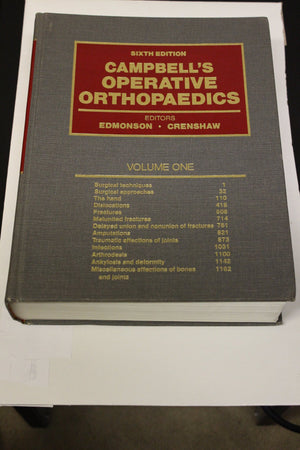 Campbell'S Operative Orthopaedics, Volume 1