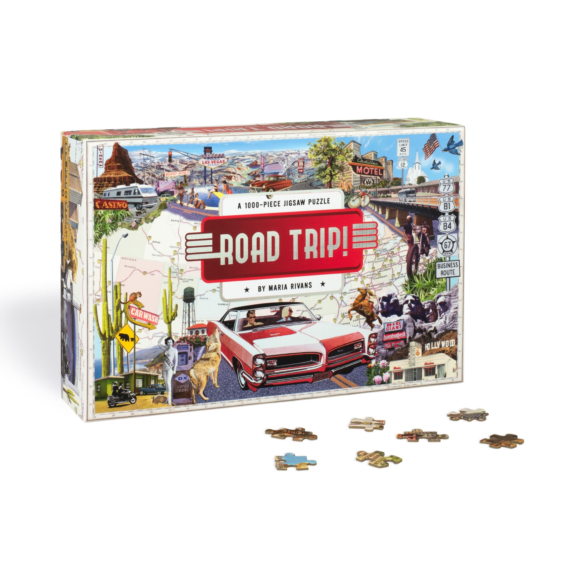 Road Trip!: A 1000Piece Jigsaw Puzzle,New