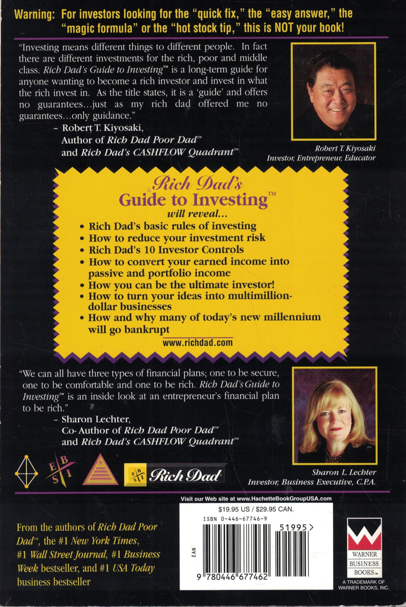 Rich Dad'S Guide To Investing: What The Rich Invest In That The Poor And Middle Class Do Not!,New