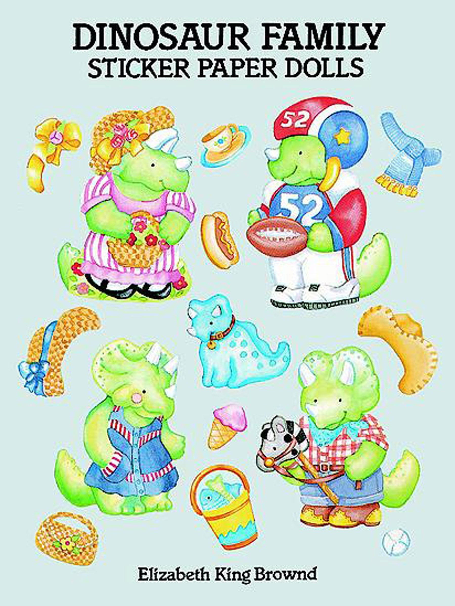 Dinosaur Family Sticker Paper Dolls (Dover Paper Dolls),Used